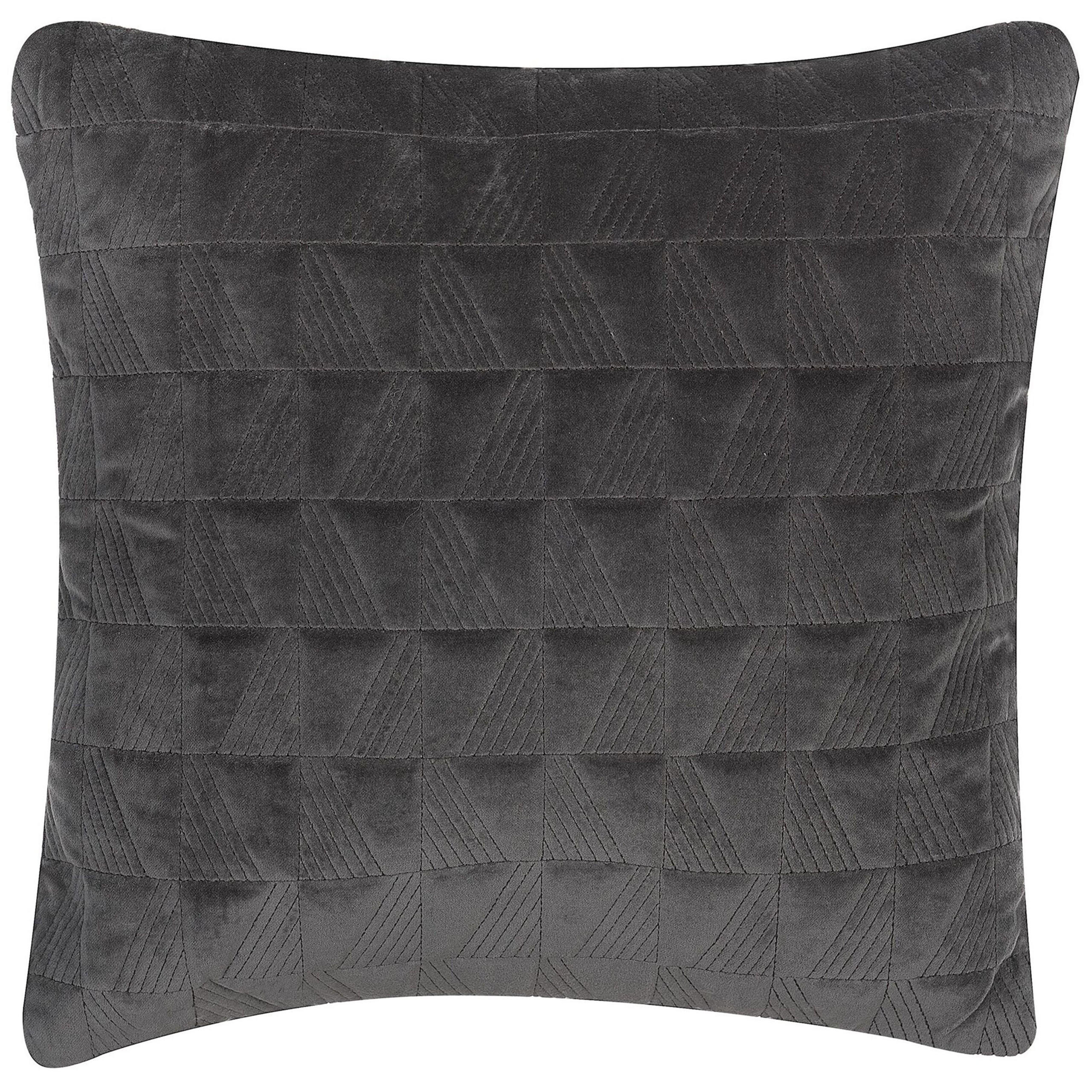 DEKOKISSEN Dunkelgrau 45/45 cm Lalam - Dunkelgrau, Naturmaterialien/Textil (45/45cm) - Beliani
