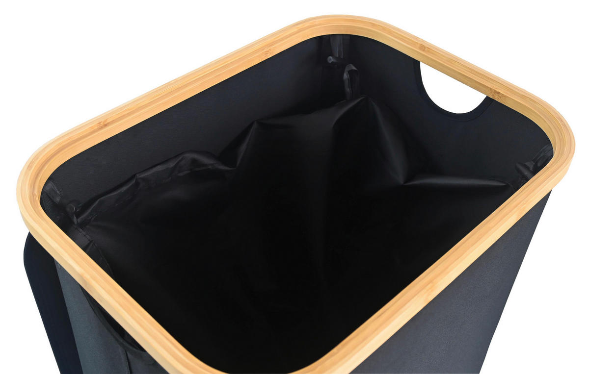 FLASCHENSAMMLER PET - Schwarz, Naturmaterialien (33/70/44cm) - Mömax