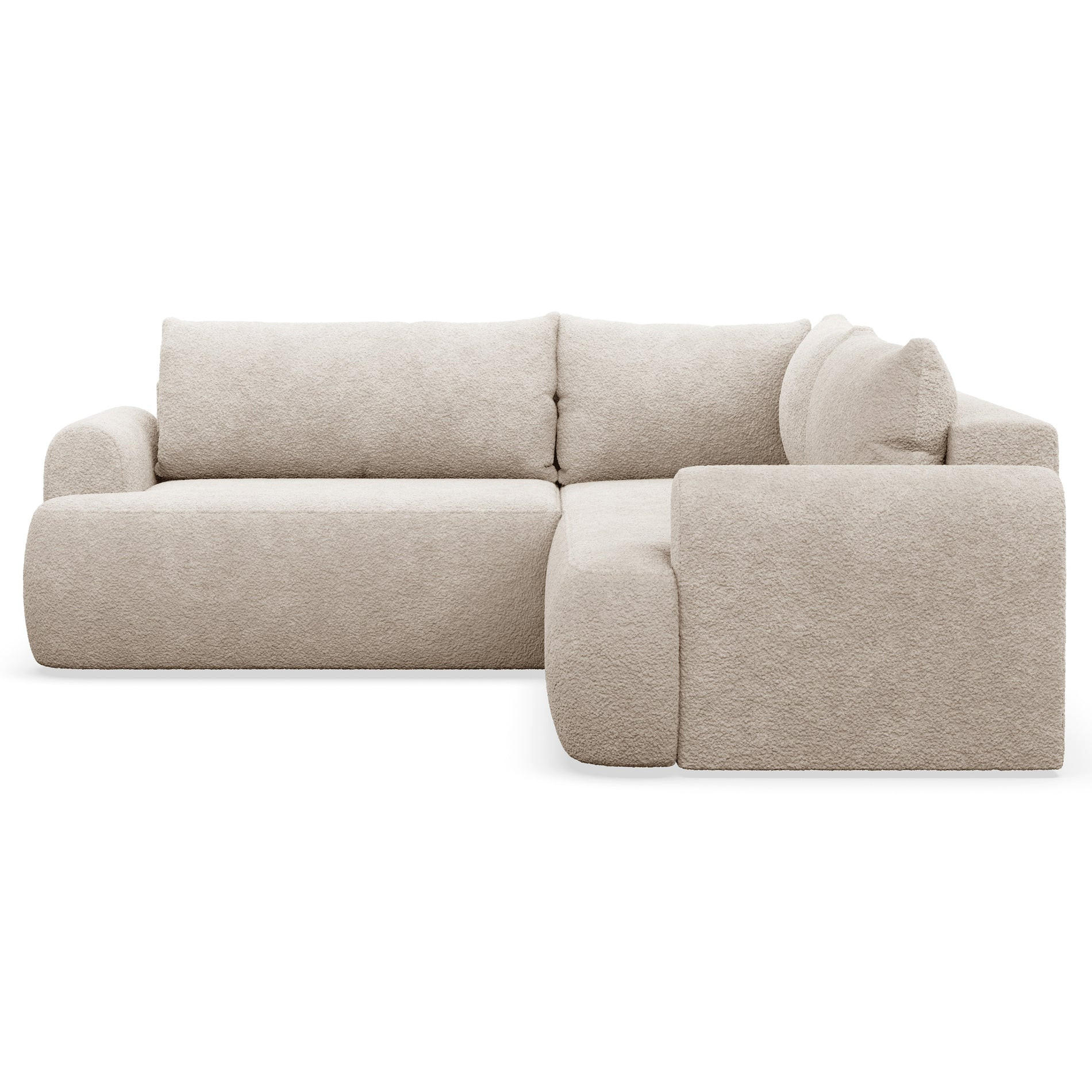 ROHOVÁ POHOVKA Ovo Béžová látka univerzálny s úložným priestorom - čierna/béžová, textil/plast (245/245cm) - Selsey
