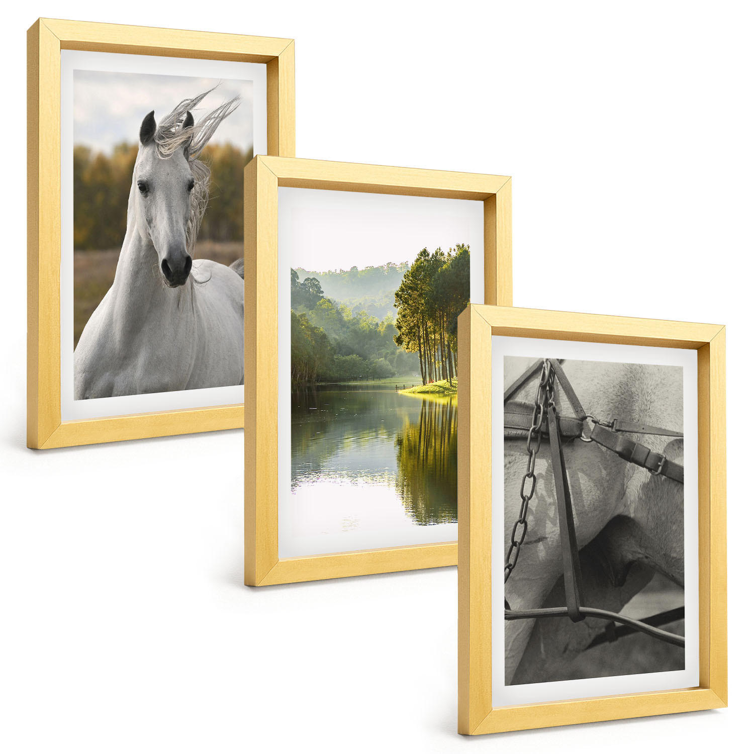 Tulup Bilder Gold 20x30 cm