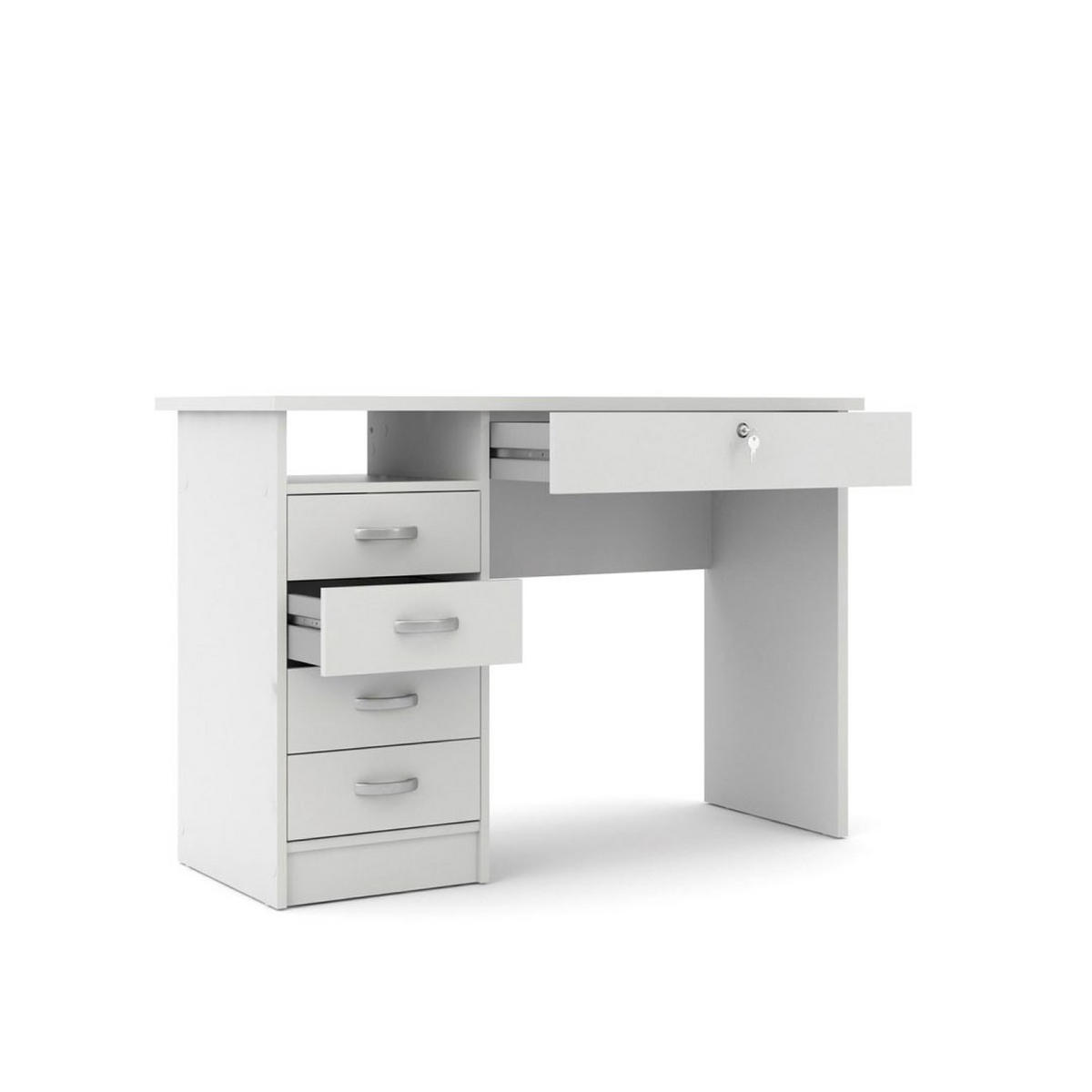 SCHREIBTISCH Fula Weiß 109/48/76 cm - Weiß, Holzwerkstoff (48/109/76cm) - ebuy24
