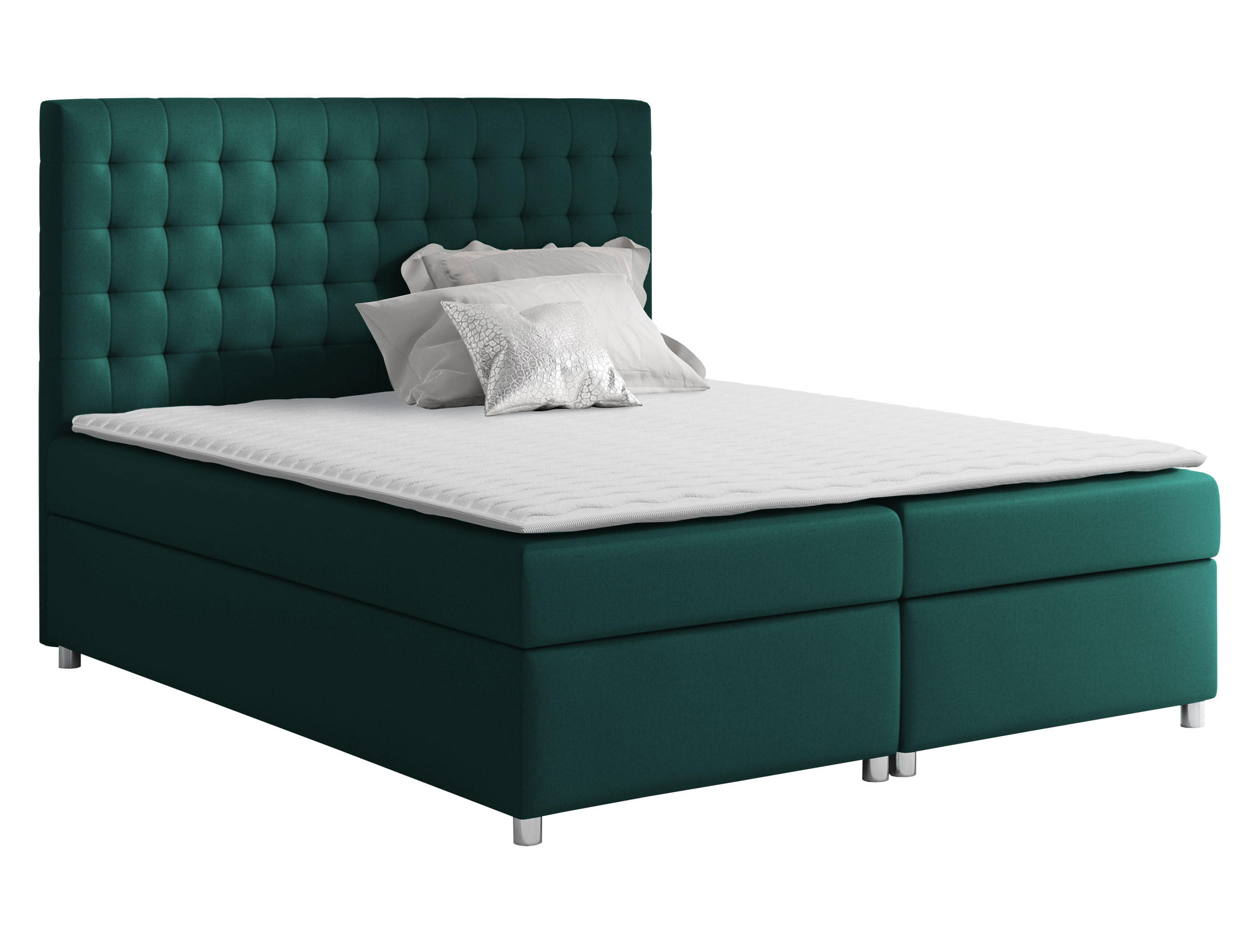 BOXBETT Asti - Türkis, Holz (160/200cm) - MIRJAN24