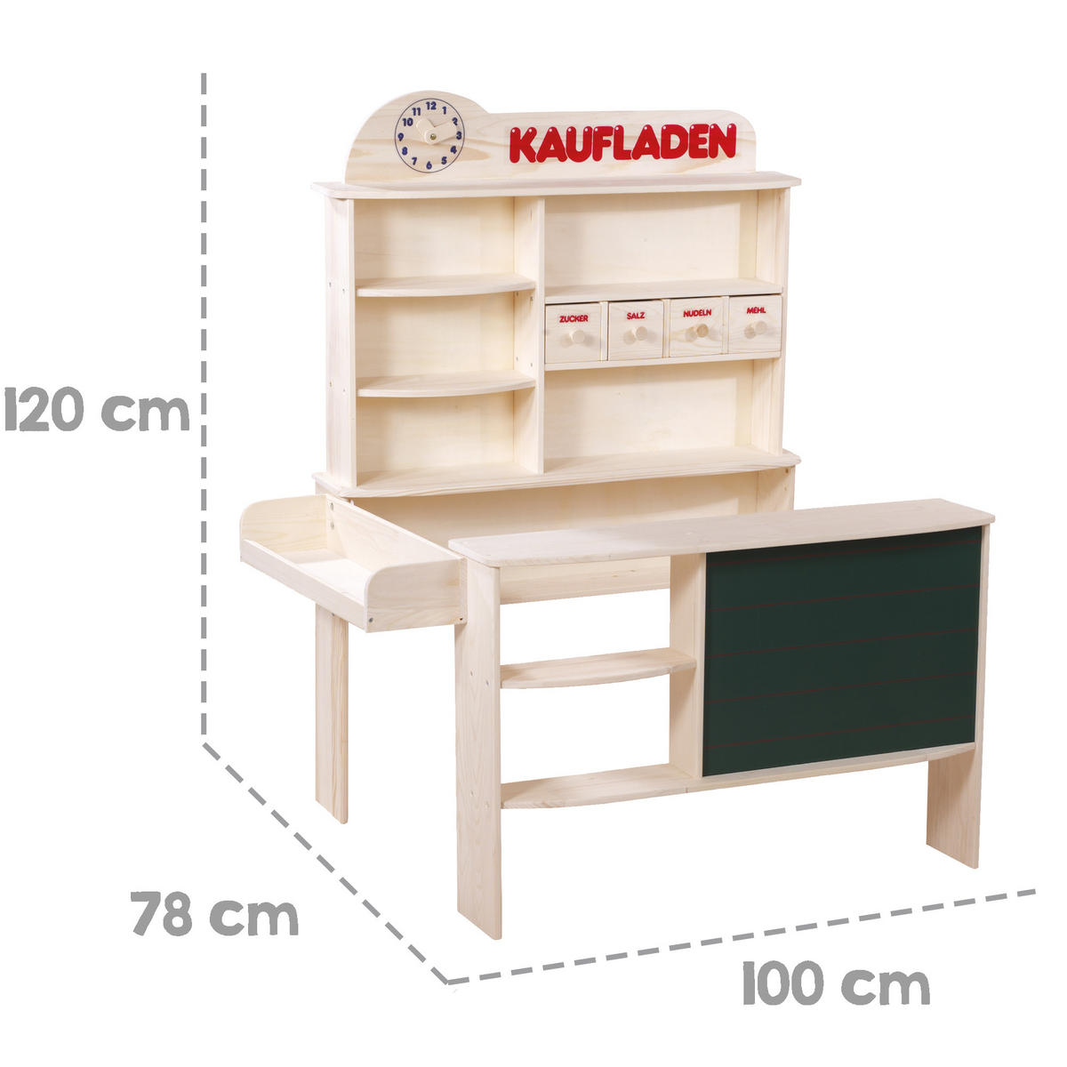 VERKAUFSSTAND - Naturfarben, Holzwerkstoff (100/120/78cm) - Roba