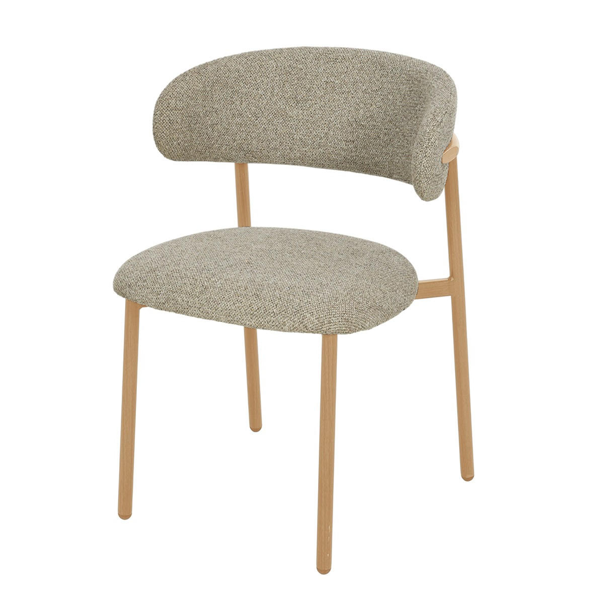 ESSZIMMERSTÜHLE Micah Beige 58/54.4 /78 cm - Beige, Textil (54.4/78/58cm) - Livingfurn