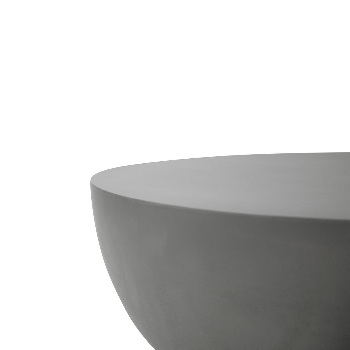 COUCHTISCH CHRONOS Mittel aus Beton 87 x 87 x 35 cm - Grau, Naturmaterialien (87/87/35cm) - Elementi