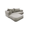 ECKSOFA BRAVO 280/180 in Bouclé Grau-Beige links - Graubraun, Holz/Holzwerkstoff (280/180cm) - Deine Möbel 24