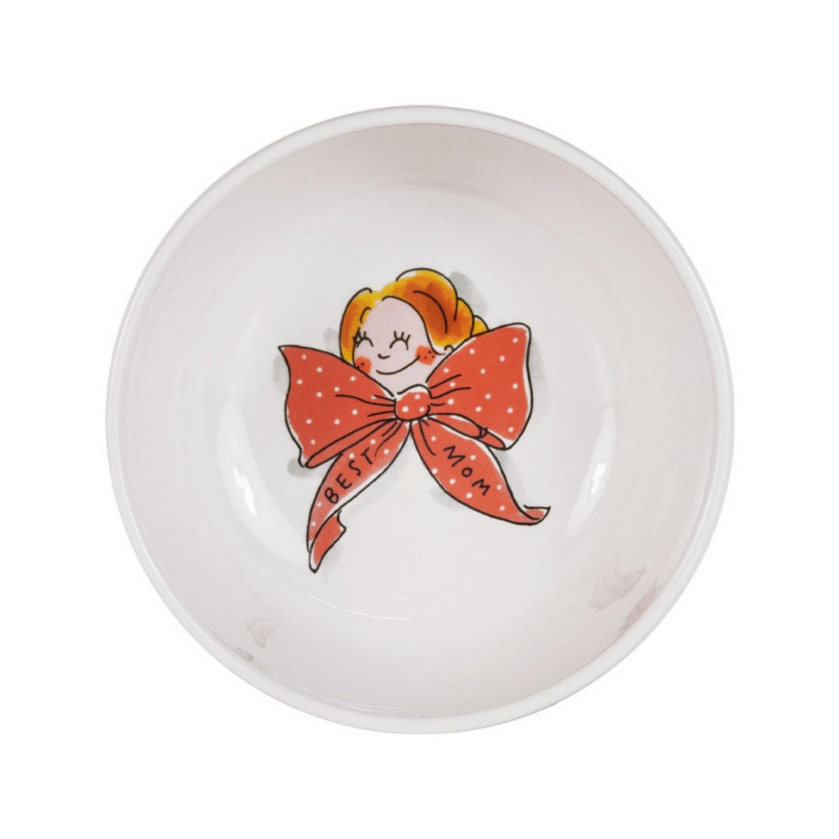 SCHALE Muttertag mit Schleife in Bunt - 15cm - Multicolor, Keramik (15.5/6.7/15.5cm) - Blond Amsterdam