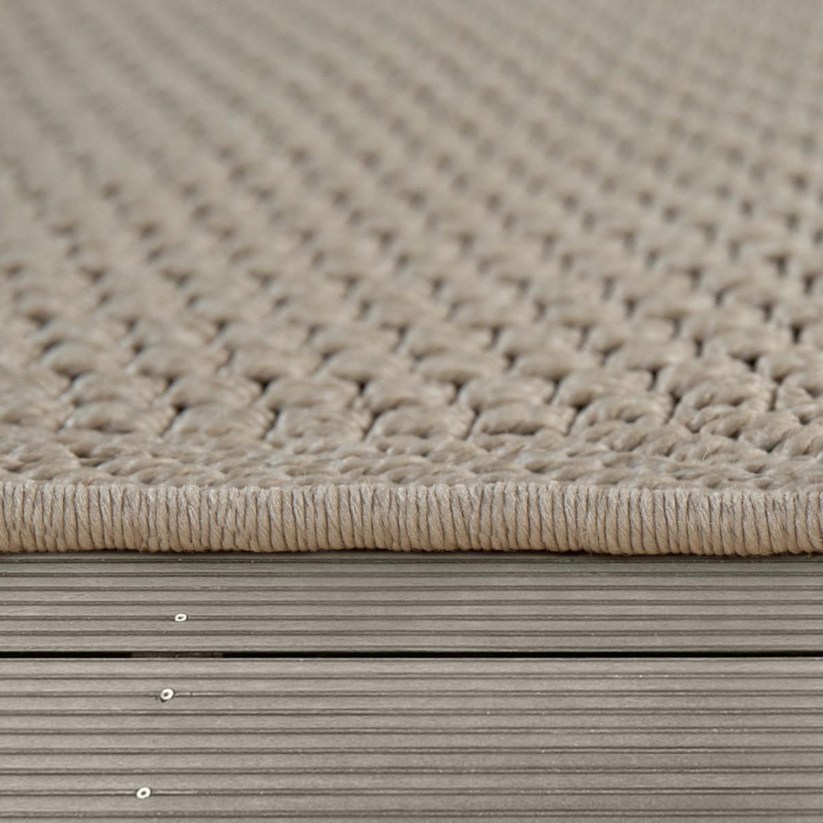 OUTDOORTEPPICH 160/160 cm Timber 125 - Beige, Textil (160/160cm) - Paco Home