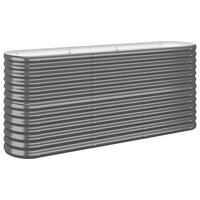 HOCHBEET Verzinkter Stahl 152/40/68 Cm Anthrazit - Anthrazit, Metall (152/68/40cm) - vidaXL