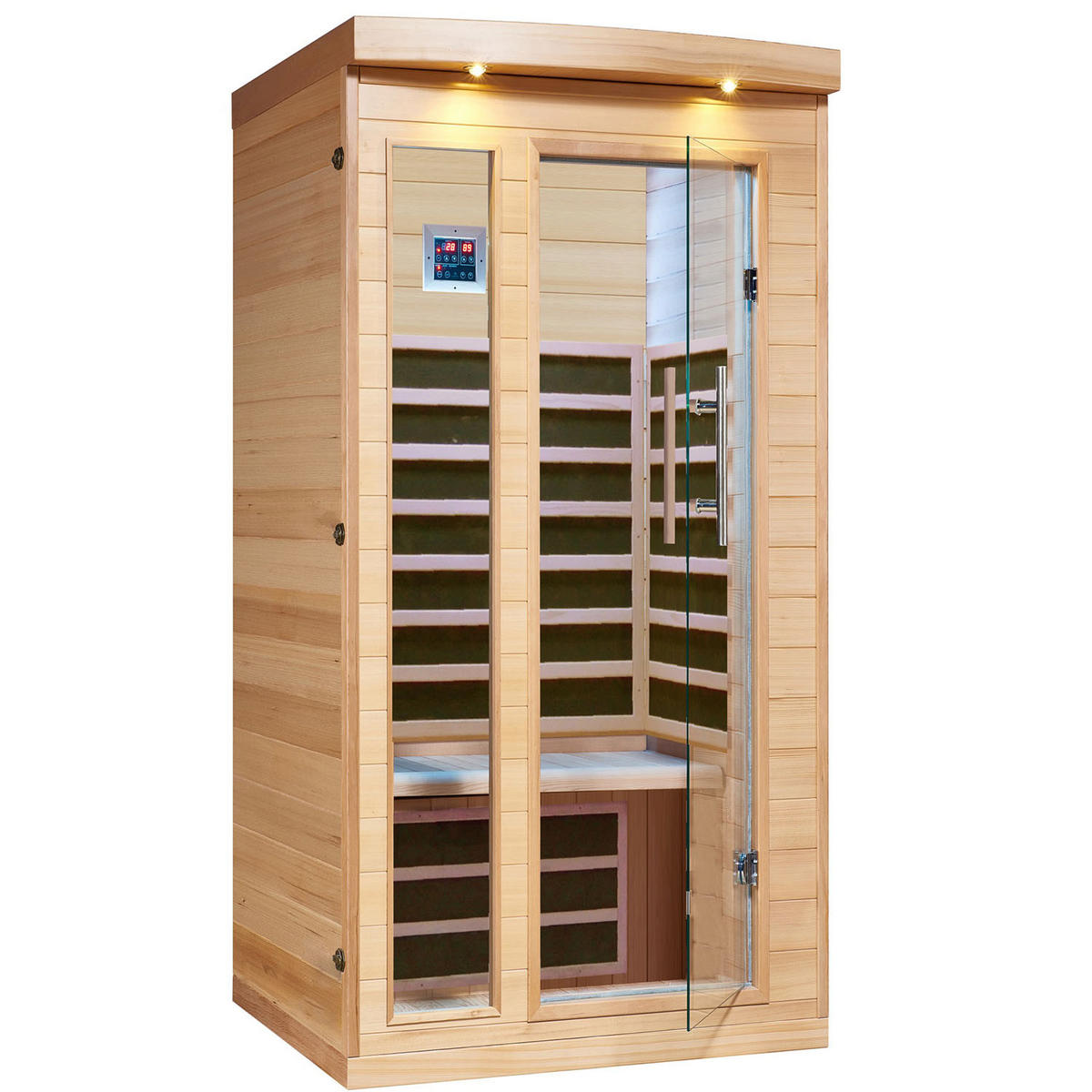 SAUNA Chilliwack Infrarotkabine - Hellbraun, Holz (102/191/97cm)