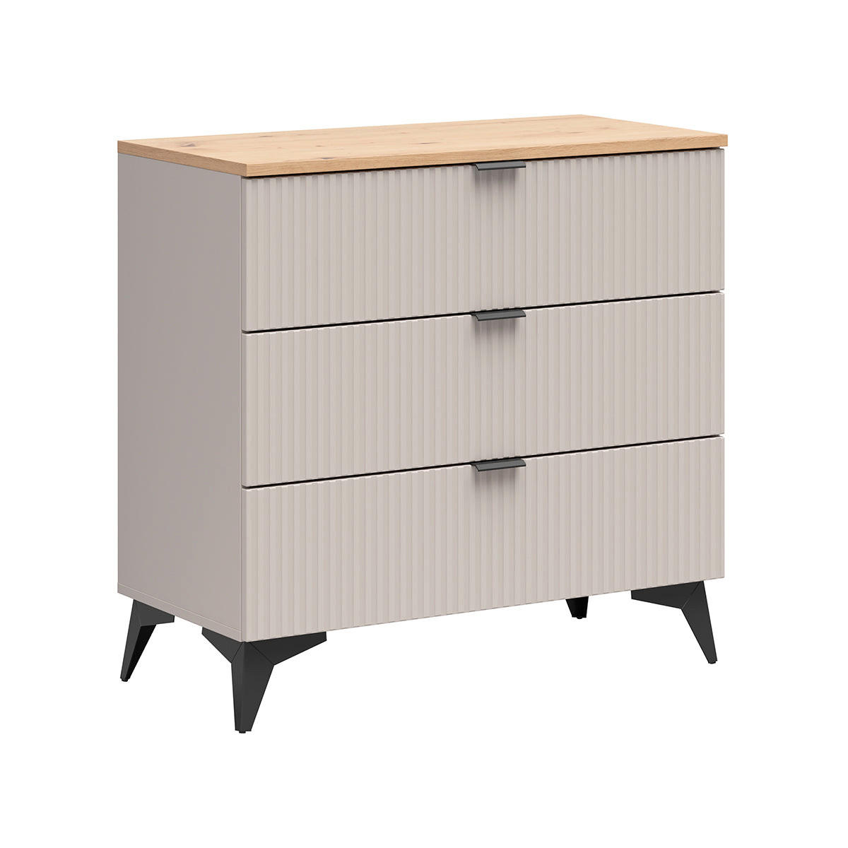 KOMMODE Vicky Kaschmir - Beige, Holzwerkstoff (85/82/41cm) - Petits-meubles