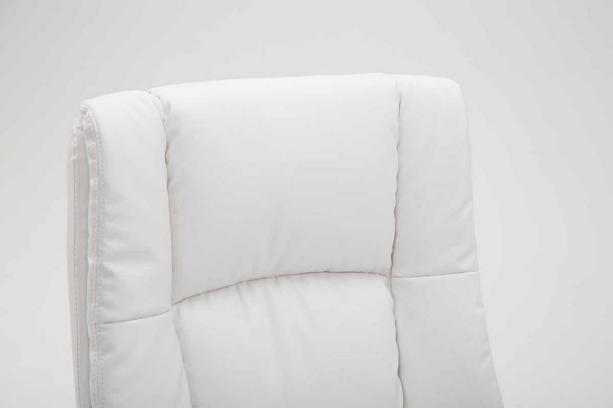 BÜROSTUHL Sportino XL, Kunstleder Weiß - Weiß, Kunststoff/Textil (66/116/70cm) - TPFLiving