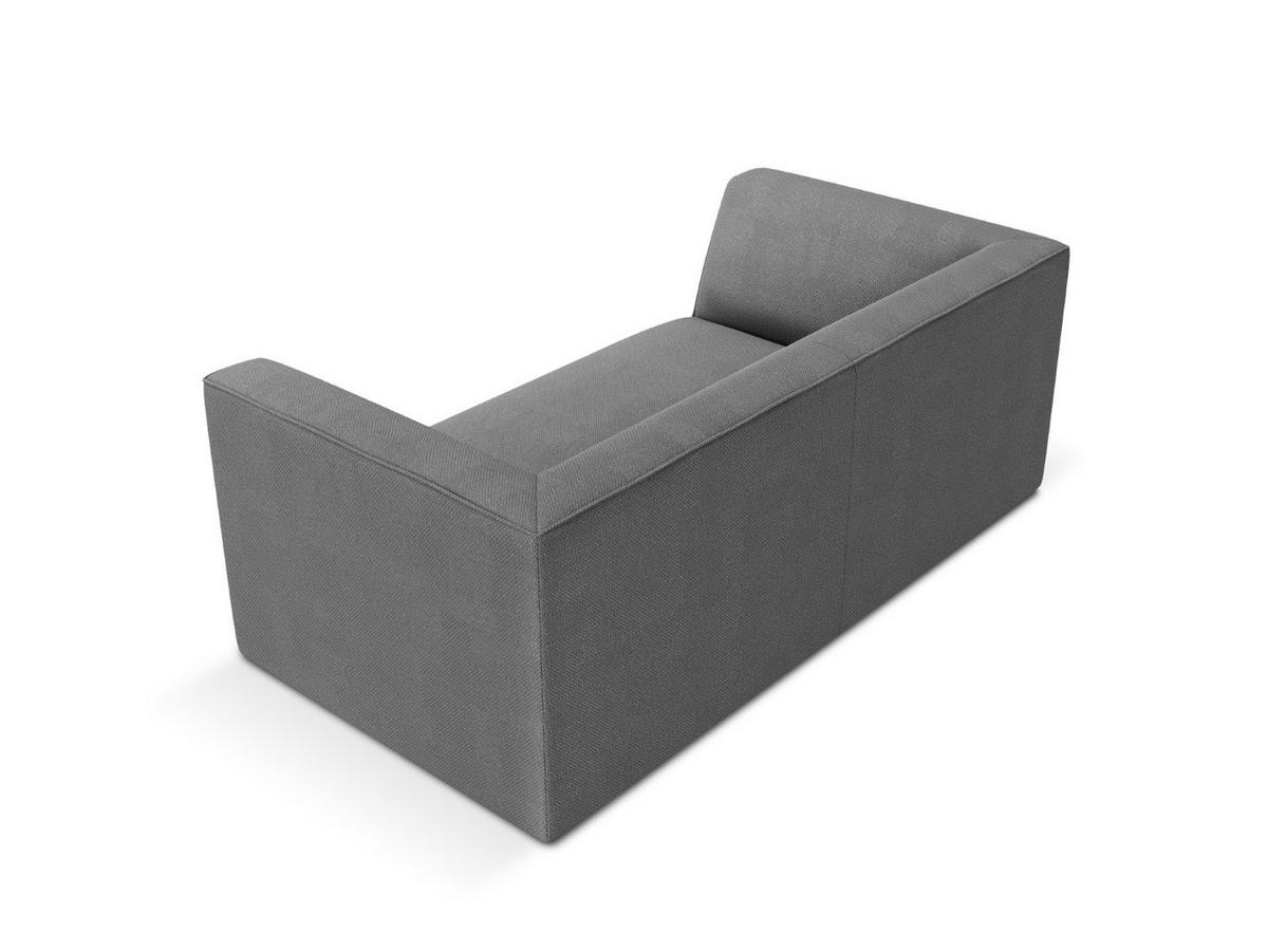 SOFA Ruby aus strukturiertem Stoff grau 2 Sitzplätze - Grau, Textil (174/69/93cm) - Micadoni