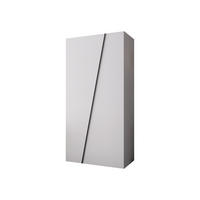 DREHTÜRENSCHRANK Zen 100 cm - Schwarz/Weiß, Holzwerkstoff/Kunststoff (100/202/50cm) - MIRJAN24