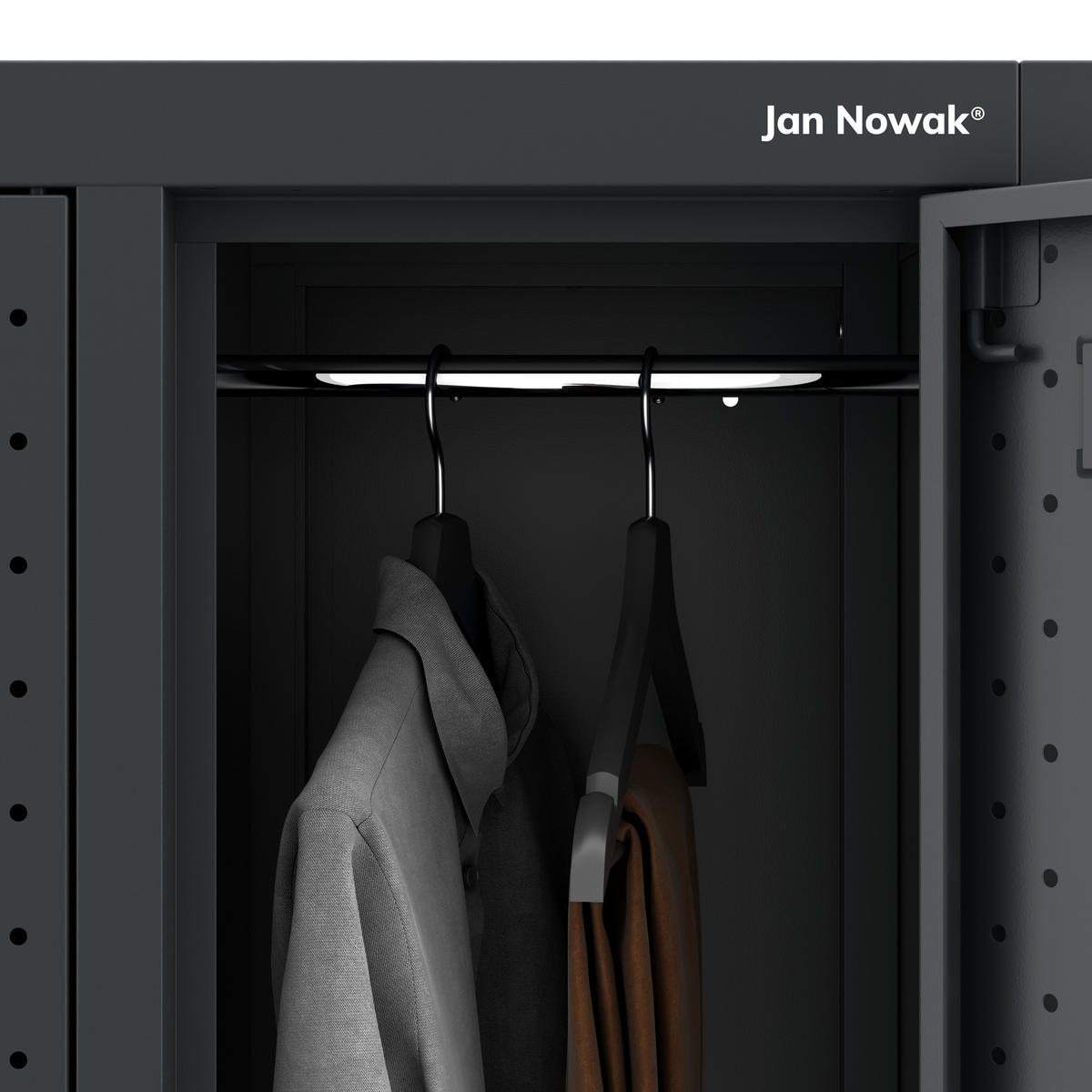 ARBEITSSCHUTZ-KLEIDERSCHRANK BARTEK PRO 172x136x45 cm - Anthrazit, Metall (136/172/45cm) - Jan Nowak