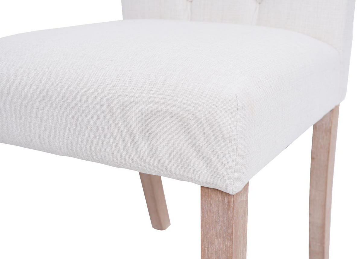 ESSZIMMERSTUHL Weiß - Weiß, Textil (50/100/65cm) - MCW