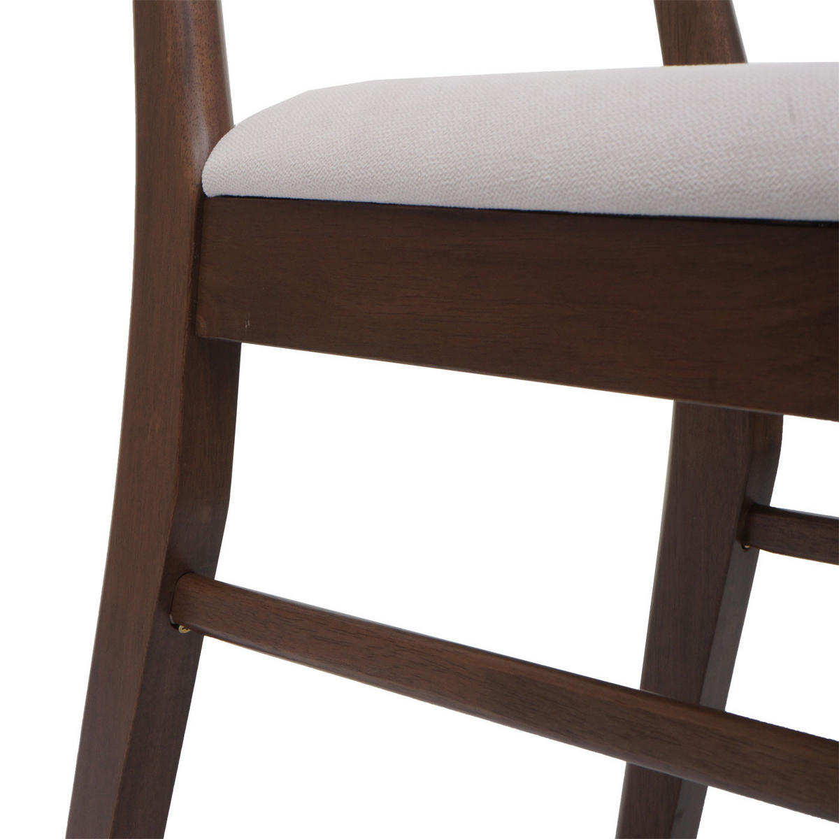 ESSZIMMERSTUHL Braun, Cremeweiß 2er-Set - Braun/Weiß, Holz (45/79/49cm) - MCW