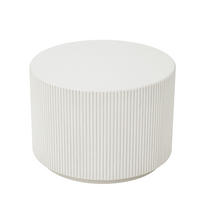 COUCHTISCH AUCKLAND Rund Klein aus Beton 50 x 50 x 35 cm - Creme, Naturmaterialien (50/50/35cm) - Elementi
