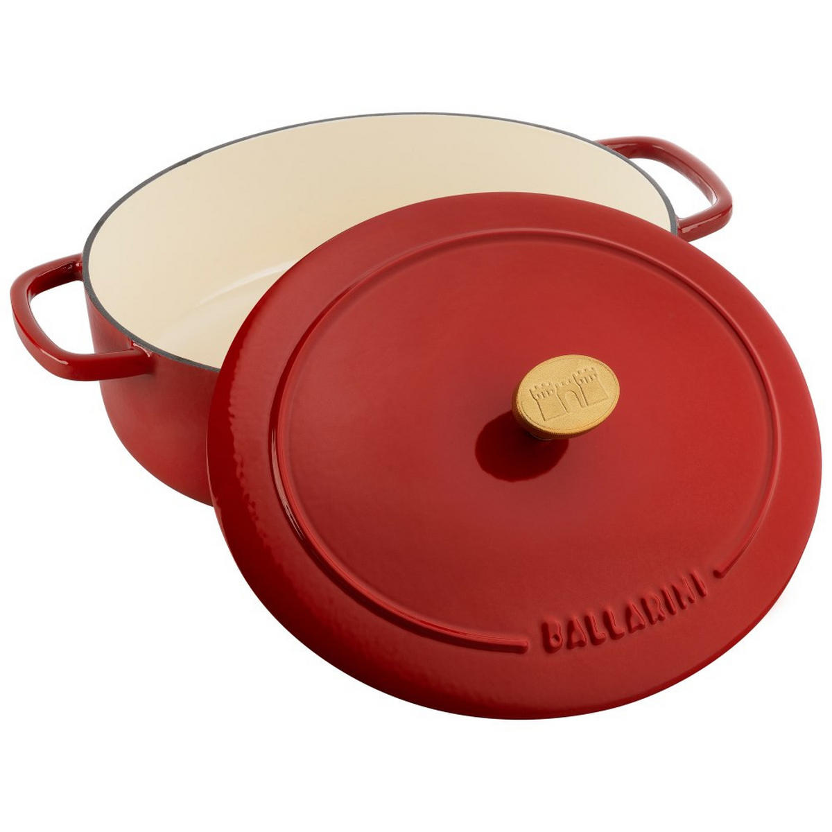TOPF Rot 23/23/7.6 cm 750035590 - Rot, Metall (23cm) - Ballarini