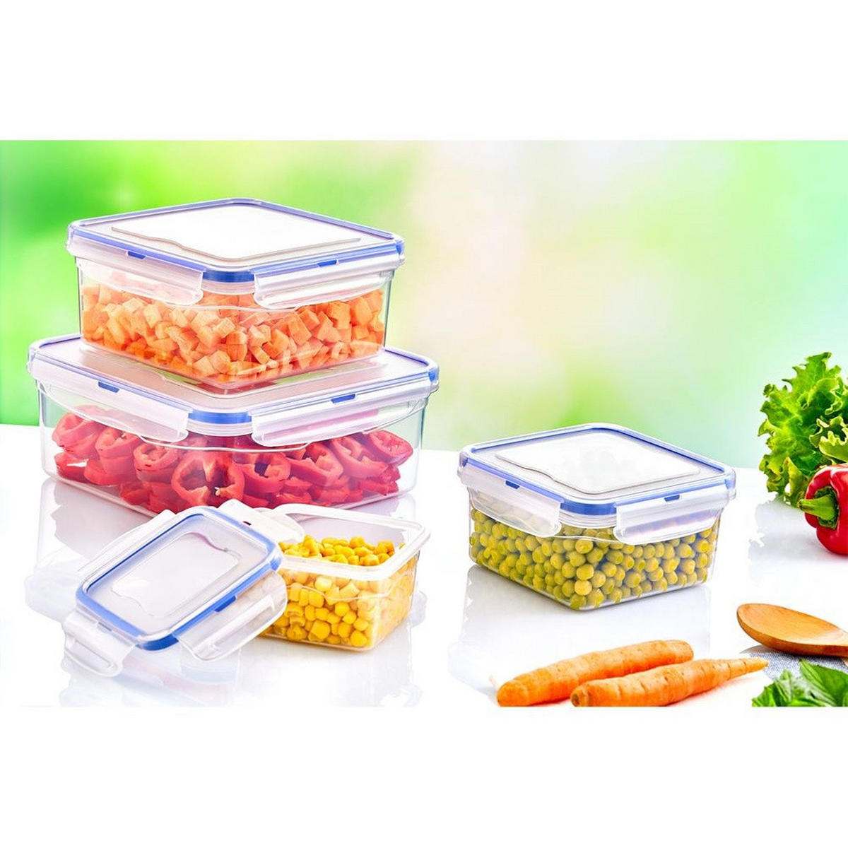 LEBENSMITTELBEHÄLTER Clip-Verschluss 700 ml Transparent - Transparent, Kunststoff (10/8.5/14cm) - Orion 