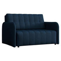 SCHLAFSOFA Viva Grand II - Schwarz/Dunkelblau, Holz/Kunststoff (125/85/95cm) - MIRJAN24