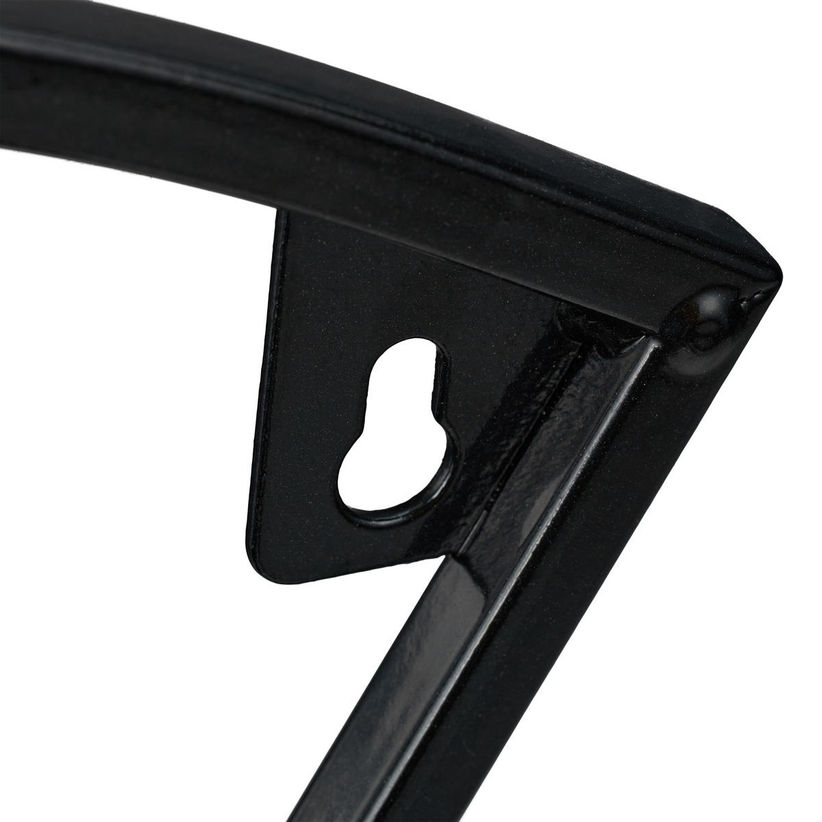 SCHLAUCHHALTER - Schwarz, Metall (30.5/20/18.5cm) - Relaxdays