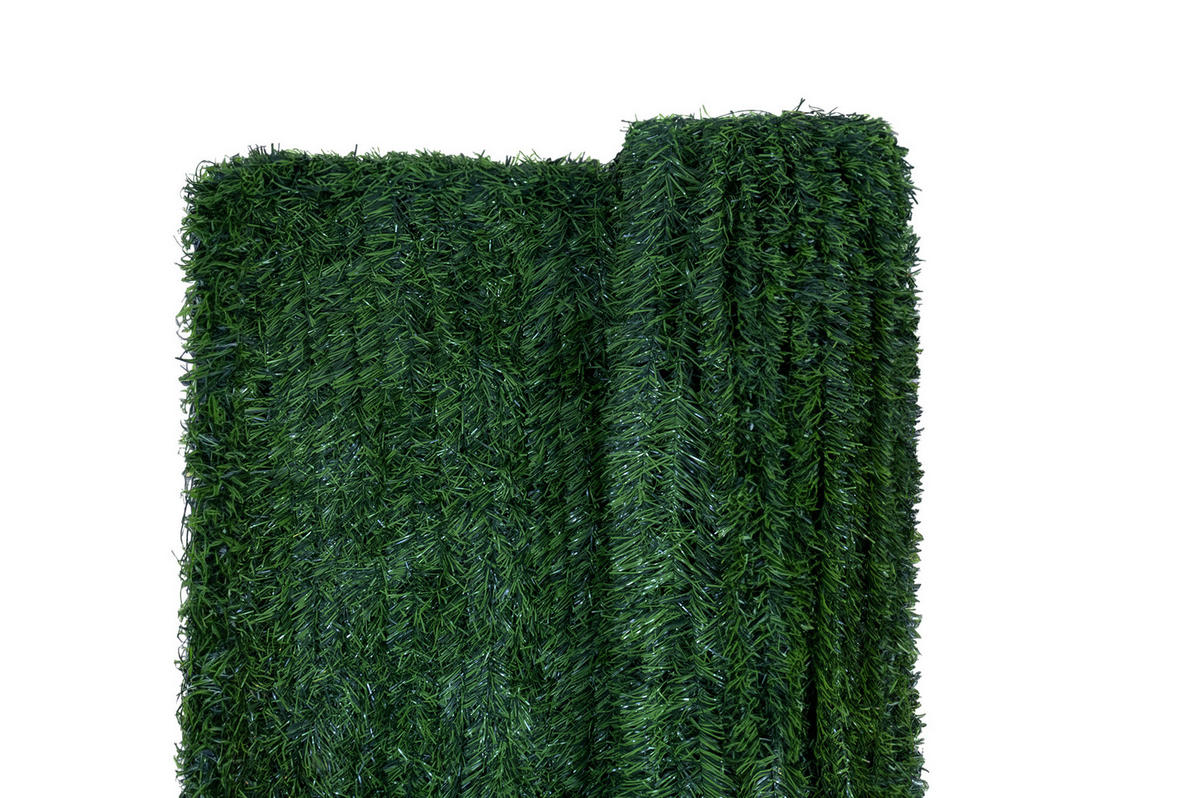 KÜNSTLICHE HECKE Pico 3m H.150cm 90 Stränge - Grün, Kunststoff (150/300cm) - Casanoov