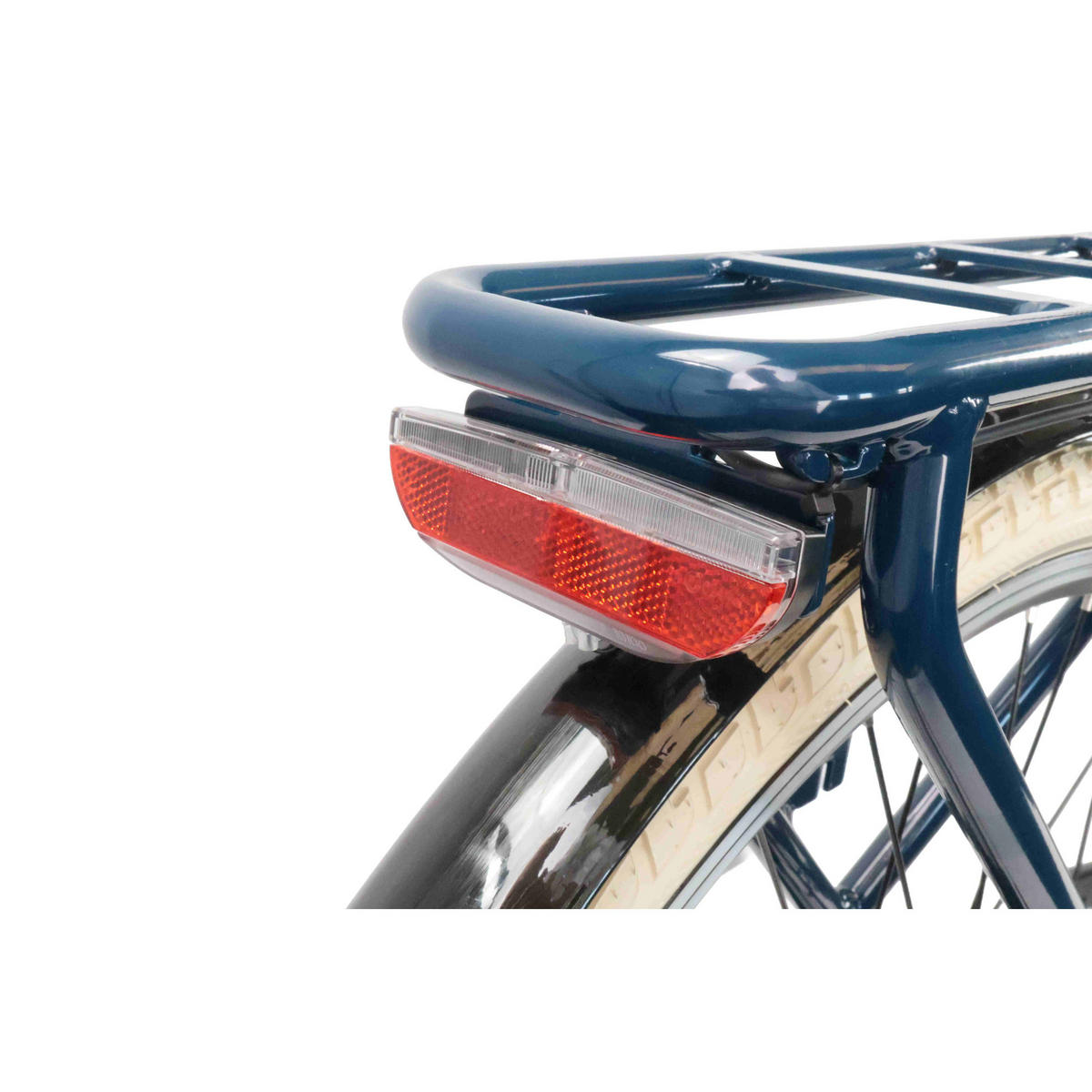 CITY E-BIKE 28" MILLENIUM 7G - Blau, Metall (110cm) - LLOBE