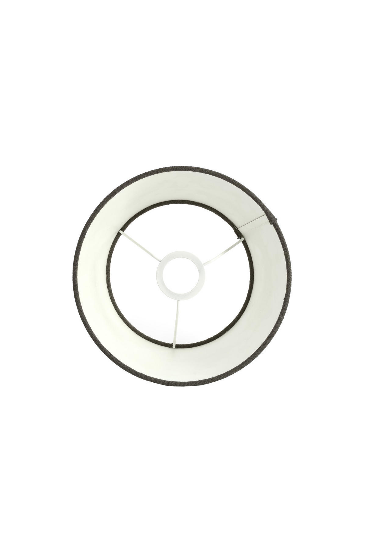 LAMPENSCHIRM Livigno Grau Ø25/14 cm - Grau, Textil (25/18/14cm) - Light & Living