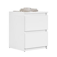 NACHTTISCH HANA W2 Weiß - Weiß, Holzwerkstoff (40/52/40cm) - Lookway