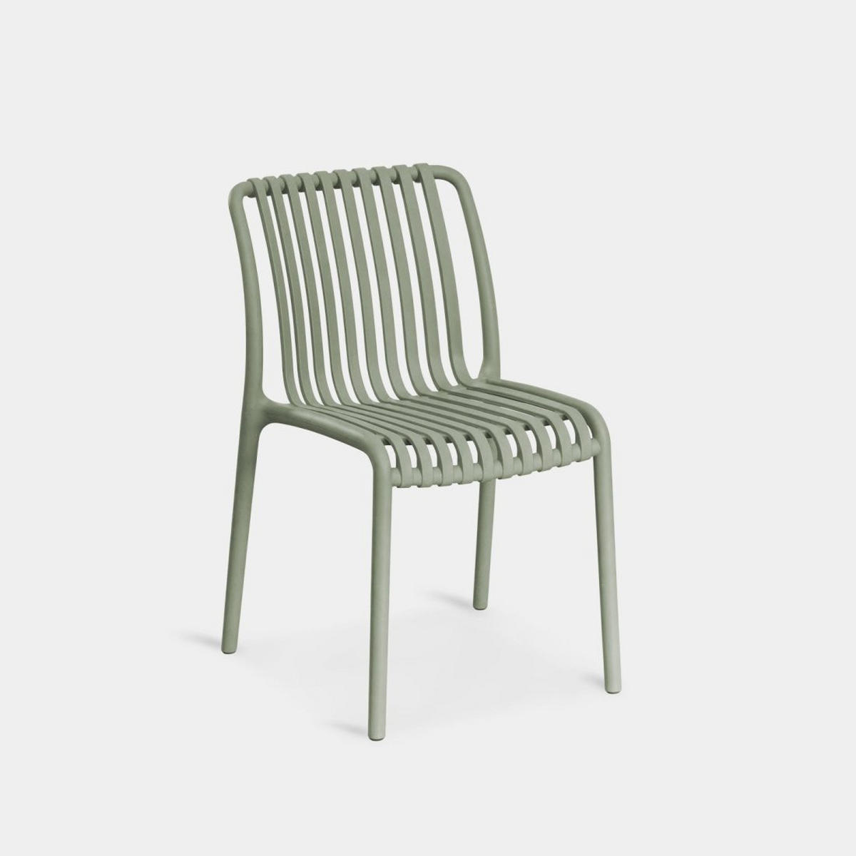 STUHL FÜR DRAUSSEN Ollie Grün 45 cm x 78 cm - Grün, Kunststoff (45/78/62cm) - Klast Home