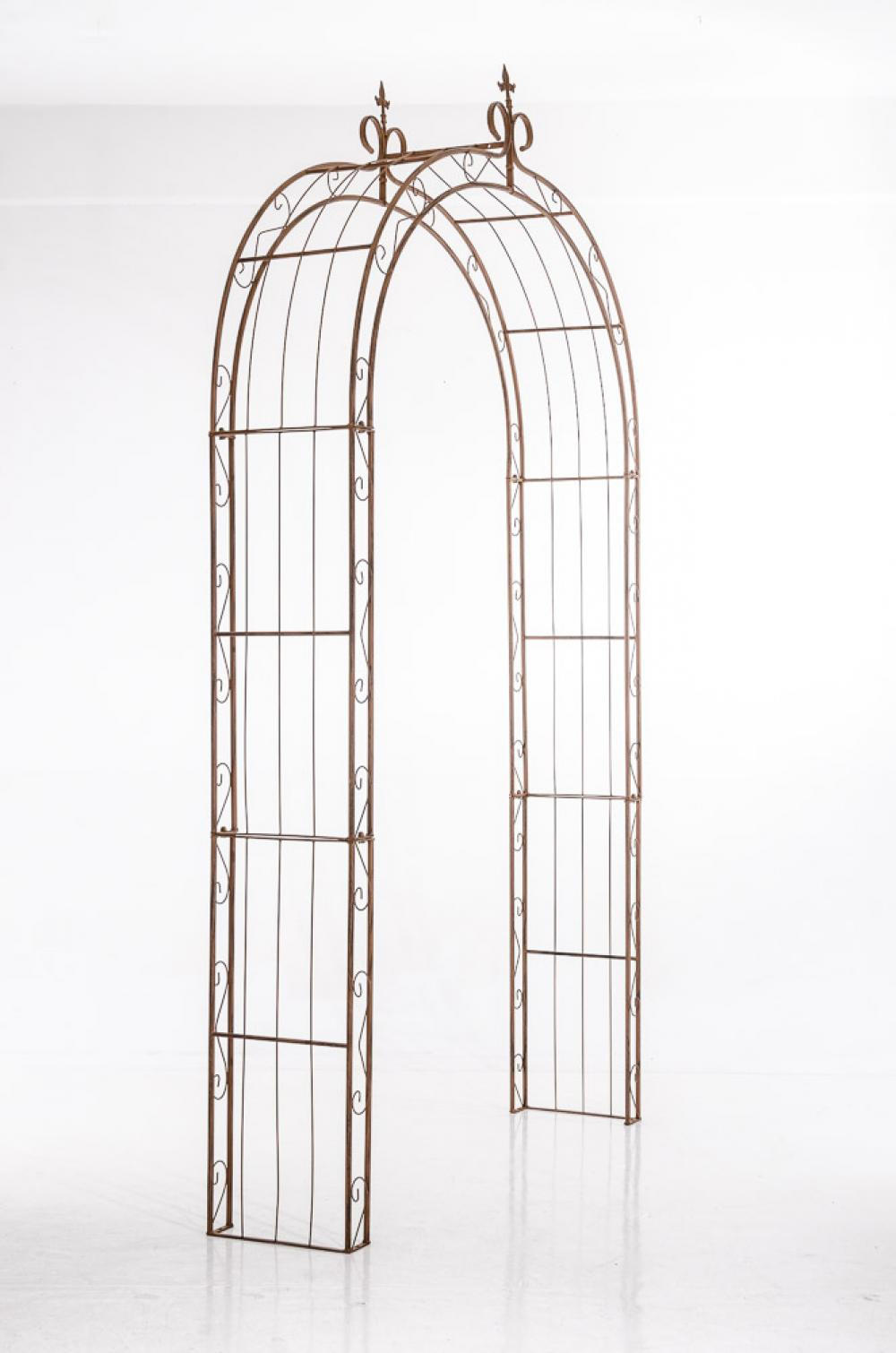 ROSENBOGEN Metall Antik Braun - Braun, Metall (148/260/34.5cm) - CLP