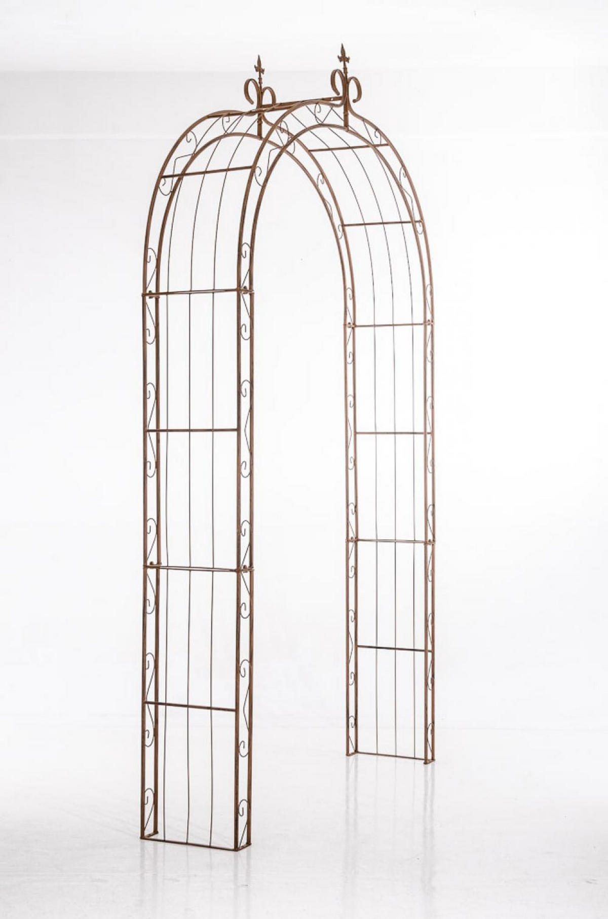 ROSENBOGEN Metall Antik Braun - Braun, Metall (148/260/34.5cm) - CLP