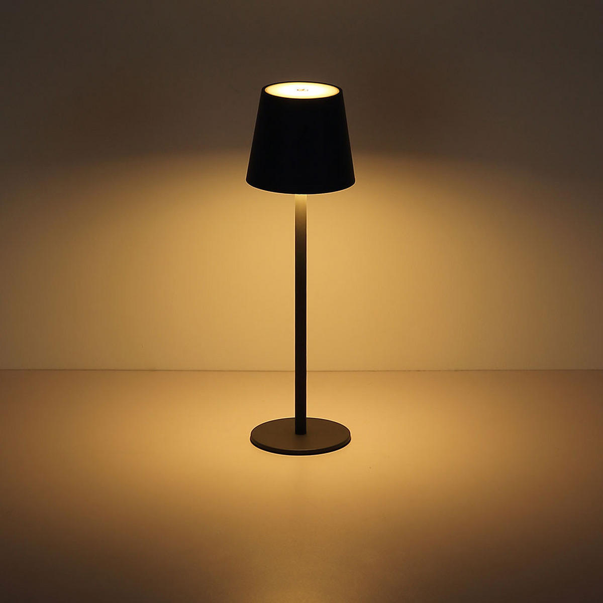 LED TISCHLEUCHTE Messing opal - Messingfarben, Metall (11.2/11.2/47cm) - Globo Lighting