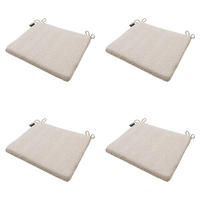 SITZKISSEN Panama - Beige - 40/40/4,5 cm - 4er-Set - Beige, Textil (40/4/40cm) - Madison