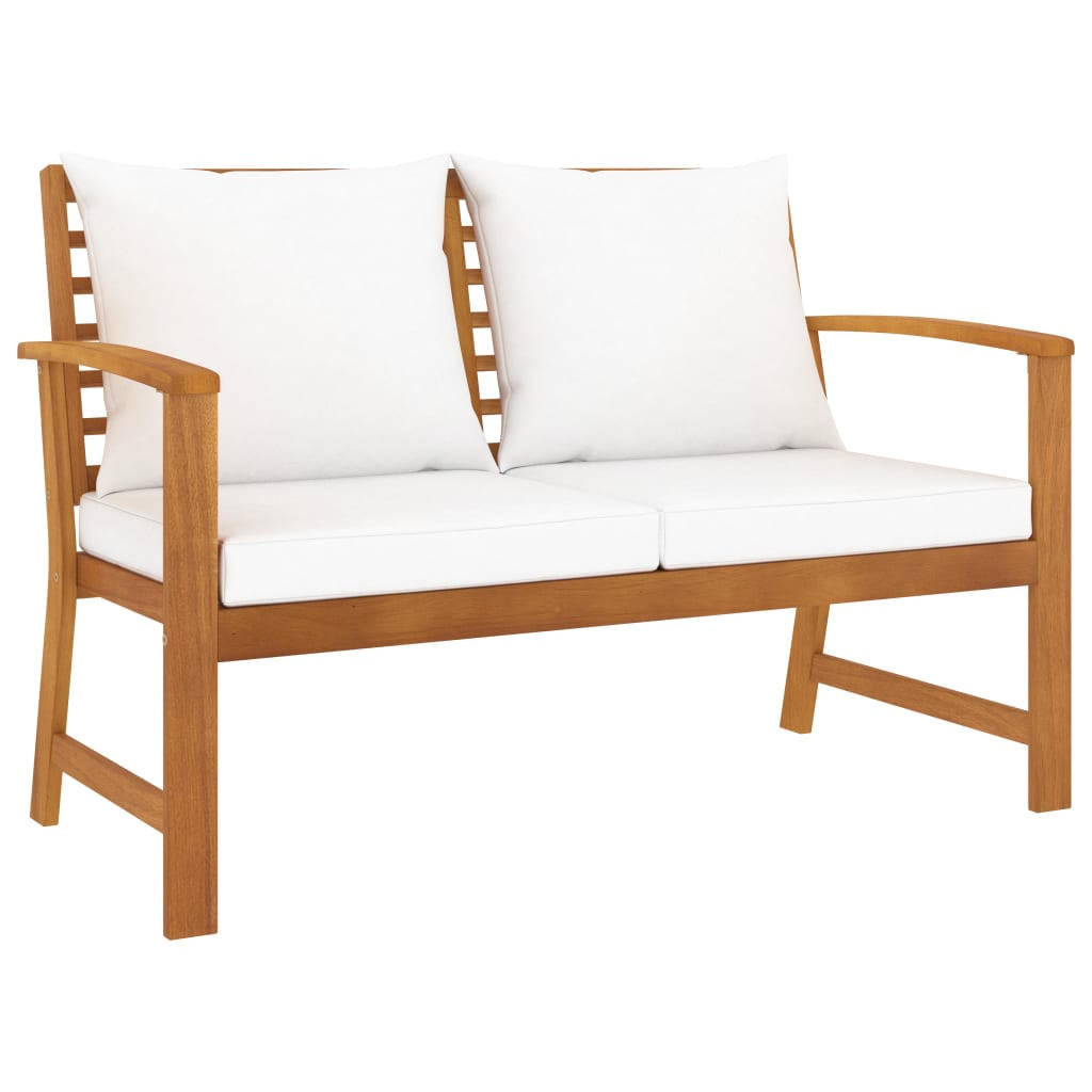 furnicato Gartenbank Creme 120x81x60.5 cm