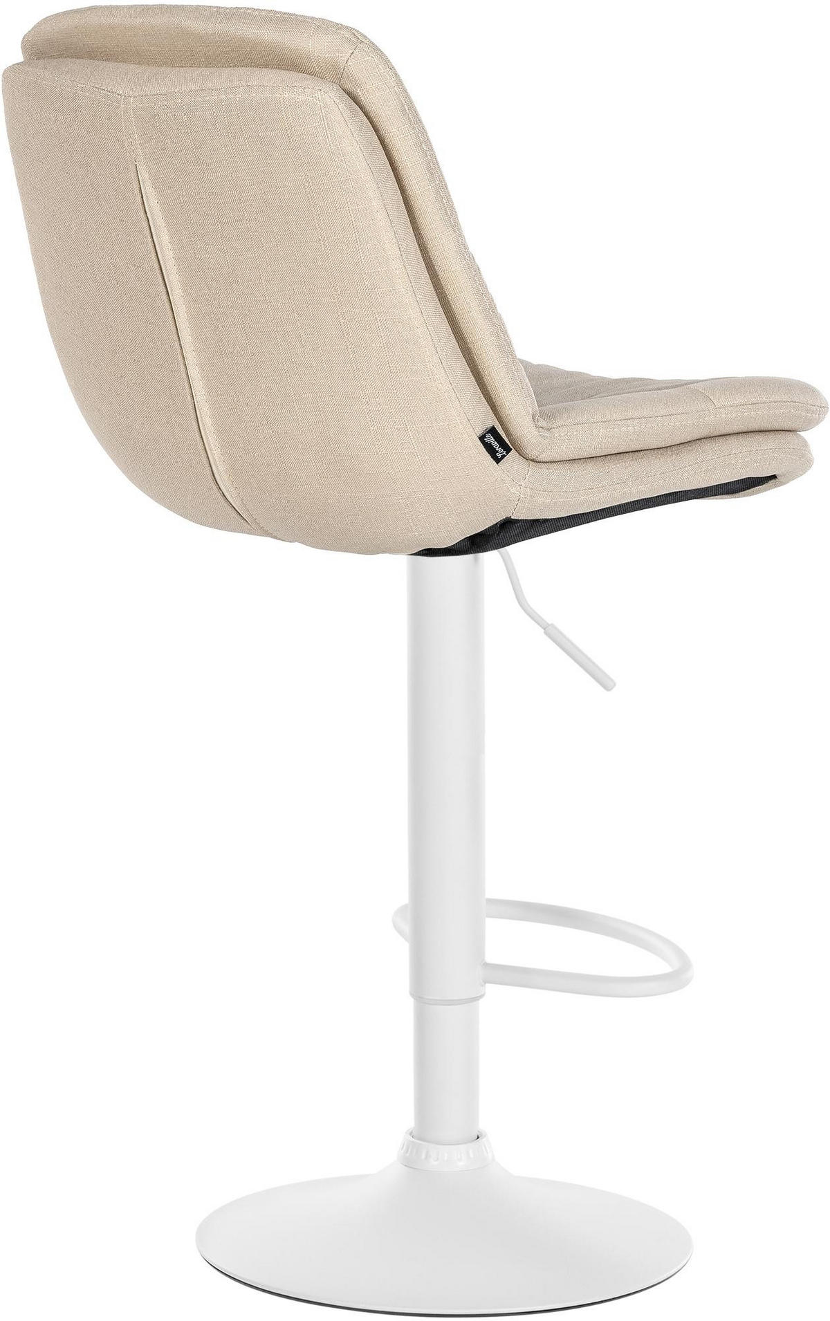 BARHOCKER Stoff creme - Creme/Schwarz, Textil (46/92/54cm) - CLP