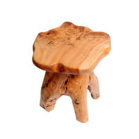 COUCHTISCH 35/30/37 cm Naturholz aus massiven Tannenholzwurzeln mit unregelmäßiger Form - Naturfarben, Holz (35/30/37cm) - OKWISH