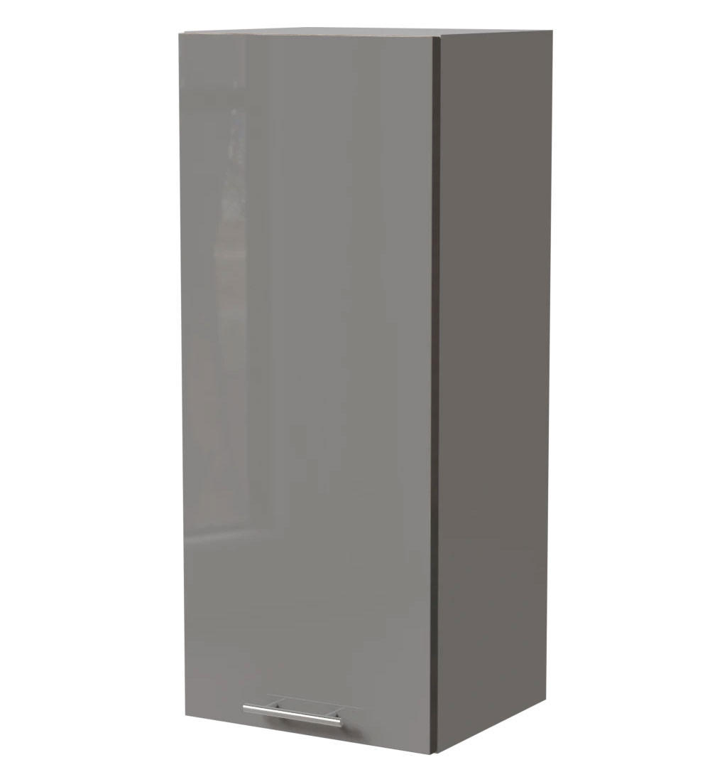 Feldmann-Wohnen Küchenhängeschrank Grau, Grau 40x96x32.5 cm
