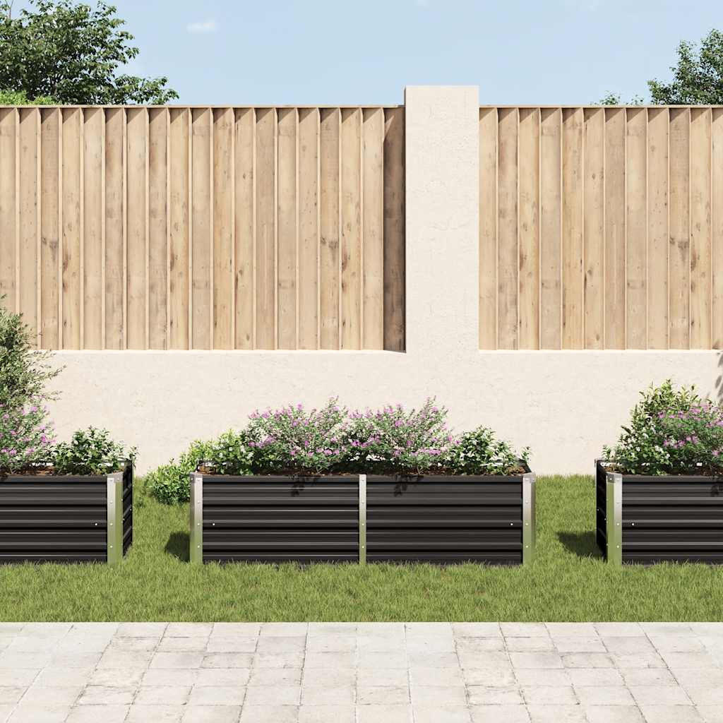 Thumbnail - Deluke Hochbeet, Anthrazit, Metall, 160x45x40 cm, Gartenzubehör, Hochbeete