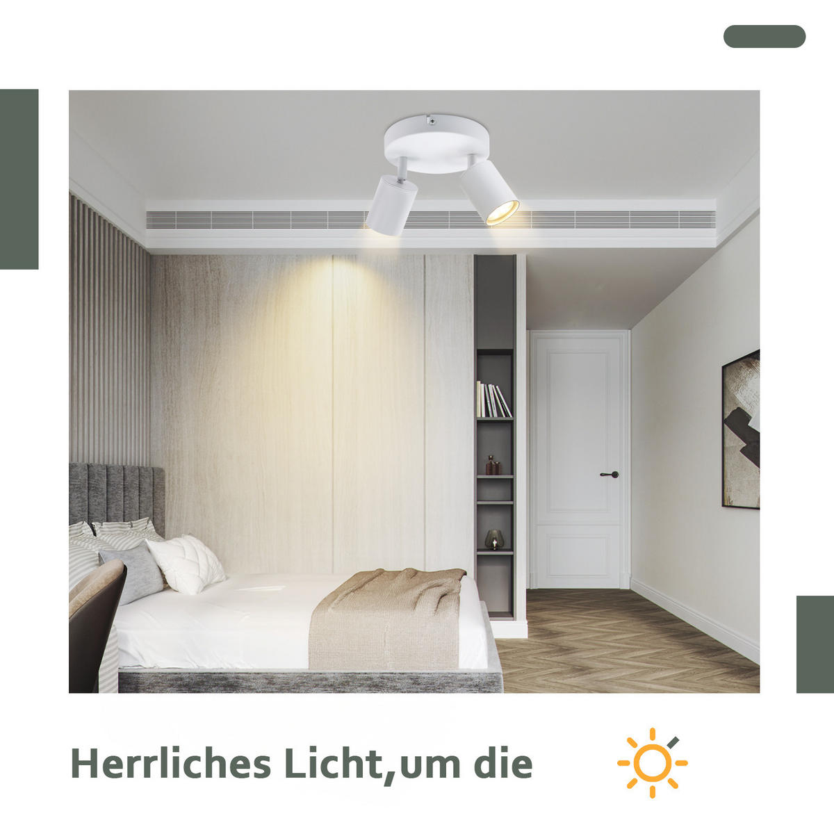 STRAHLER Bayreuth 2-flammig 15/15/14.4 cm - Weiß, Metall (15/15/14.4cm) - Nettlife