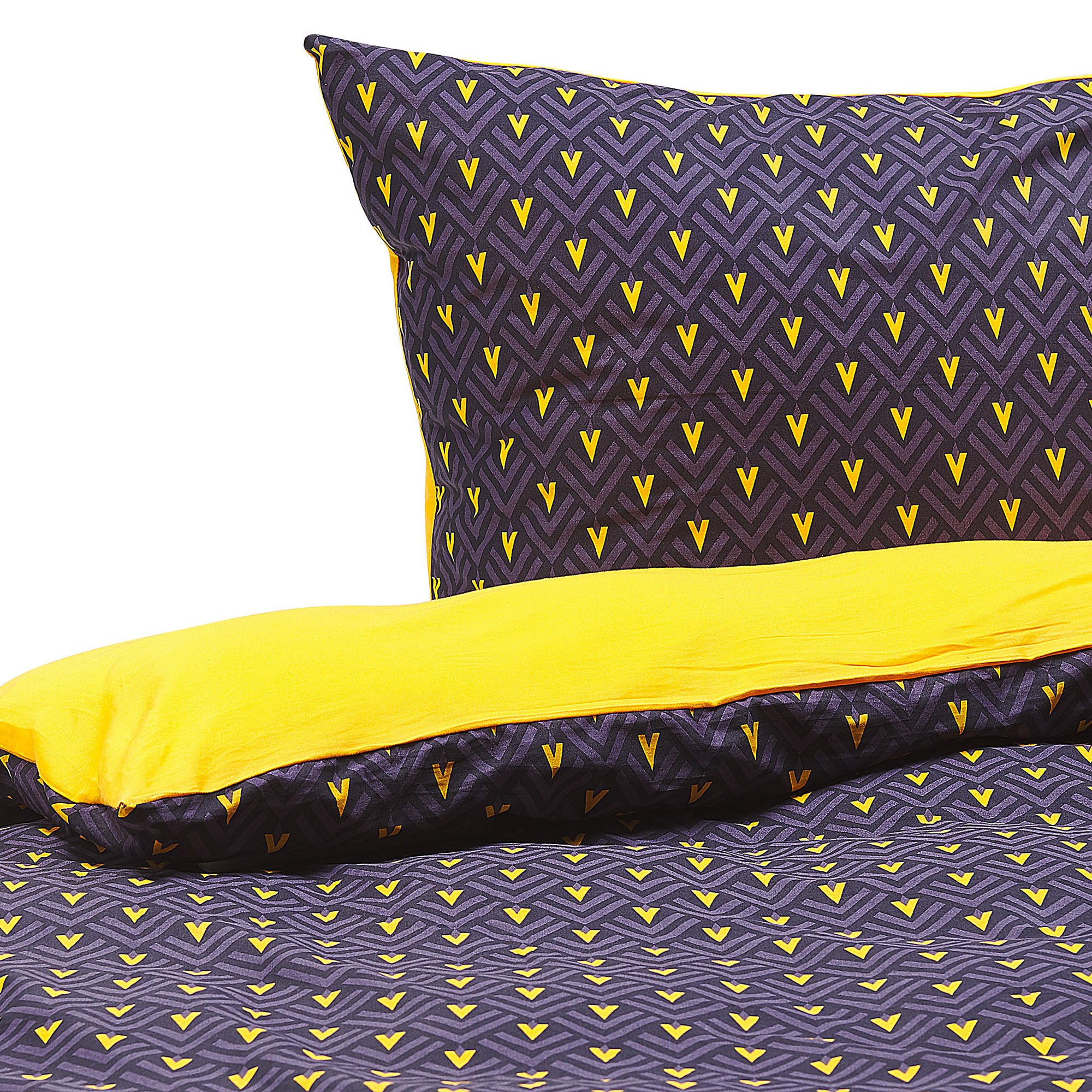 BETTWÄSCHE SET Wallingford 155x220 cm - Blau, Textil (155/220cm) - Beliani