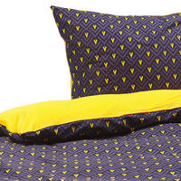 BETTWÄSCHE SET Wallingford 155x220 cm - Blau, Textil (155/220cm) - Beliani