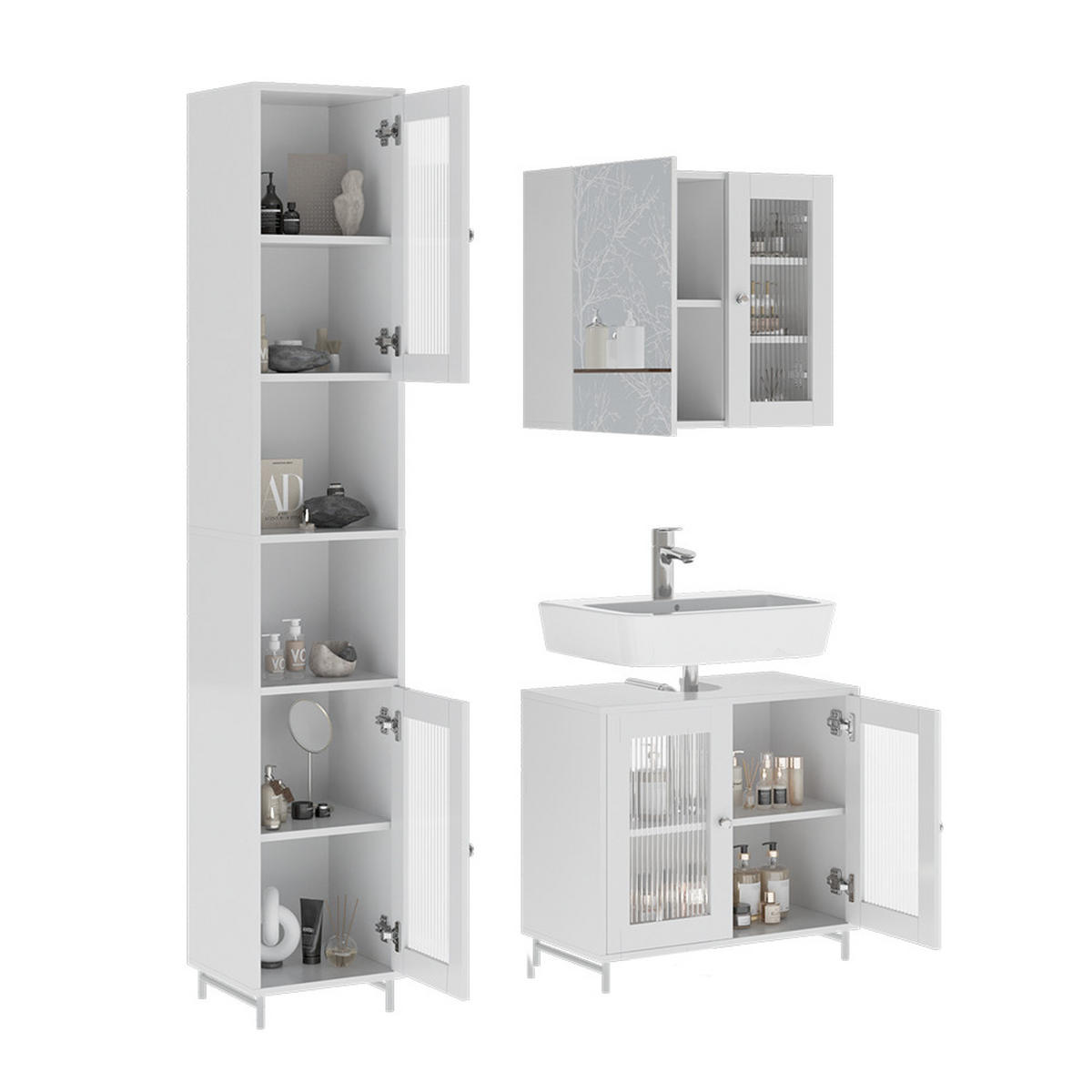 MALTE Bílá - bílá, kompozitní dřevo (60/58/30cm) - Vicco