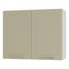 KÜCHENHÄNGESCHRANK Kvantum W3/80 Weiß Matt / Weiß Matt 80 / 32,5 / 72cm - Creme/Weiß, Holz/Holzwerkstoff (80/72/32.5cm) - Feldmann-Wohnen