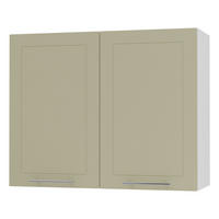 KÜCHENHÄNGESCHRANK Kvantum W3/80 Weiß Matt / Weiß Matt 80 / 32,5 / 72cm - Creme/Weiß, Holz/Holzwerkstoff (80/72/32.5cm) - Feldmann-Wohnen