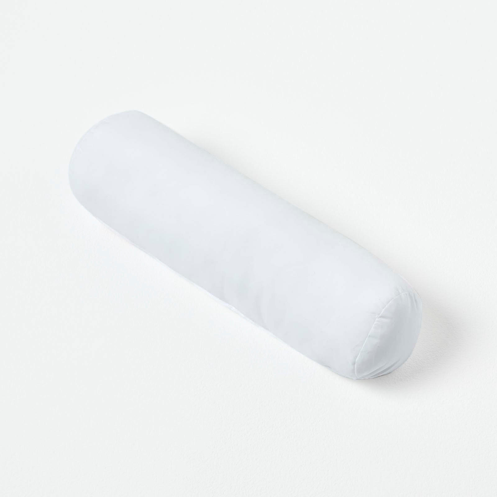 NACKENROLLE Füllkissen – Mikrofaser, 30/9 cm - Weiß, Textil (9/30cm) - Homescapes