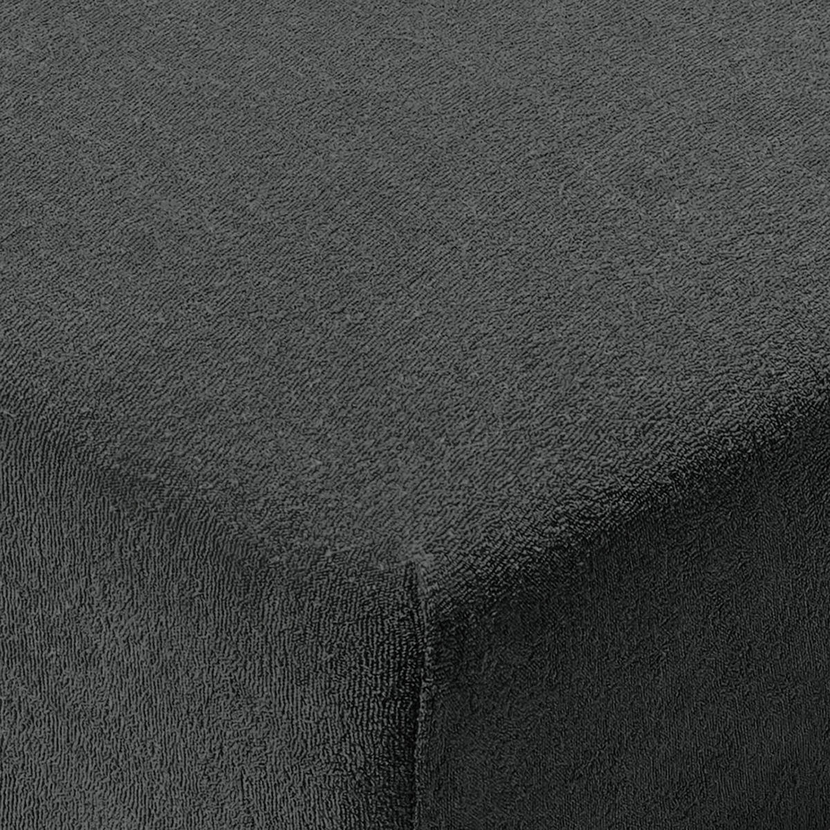 FROTÉ napínacie prestieradlo s certifikátom Oeko-TEX, 150x200x30cm, Anthrazit - antracitová, textil (150/200cm) - Blumtal