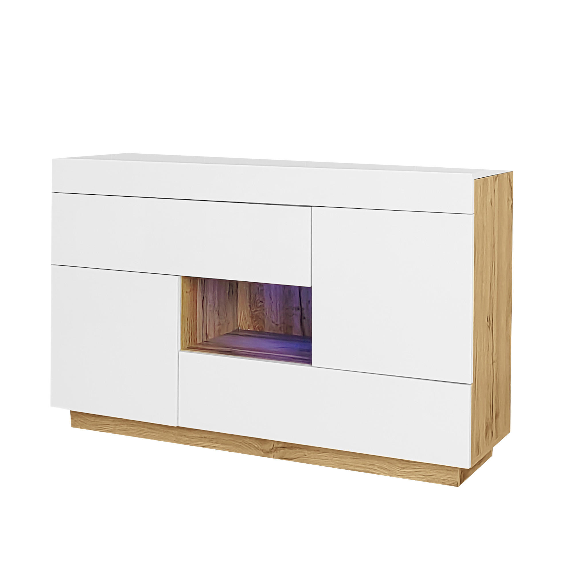 Flora Grace Sideboard Weiß 120x37x76.5 cm