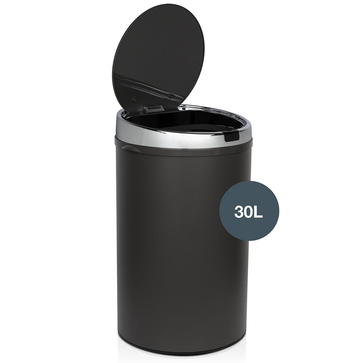 ABFALLEIMER SENSOR Automatisch 30L - dunkelgraue Ausführung N°235 - Grau, Metall (31.5/51/30.5cm) - Les Collectors